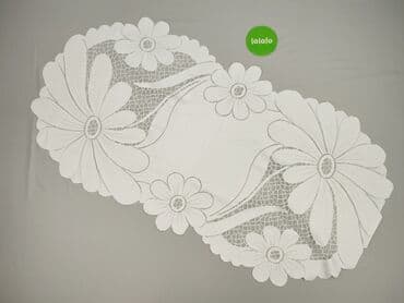 narzuta na łóżko: Obrus 120 x 55, kolor - Biały, stan - Bardzo dobry — 2