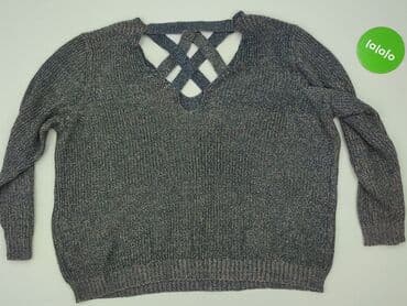 sweter z wiązaniem na plecach: Sweter damski, rozmiar 6XL — 4