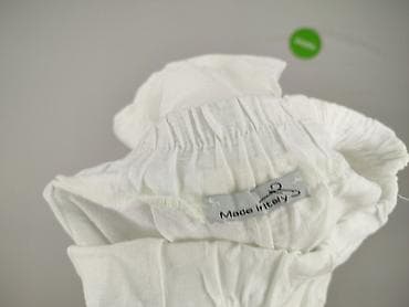 women: Białe damskie spodnie typu wide leg / culotte - Krój: szeroka — 5