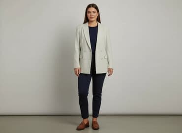 marynarka w kratę damska h m: RR, Marynarka damska, rozmiar XL — 6