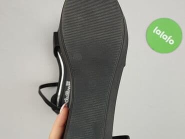 czarne sandały płaskie ccc: Sandały damskie, 39 — 8