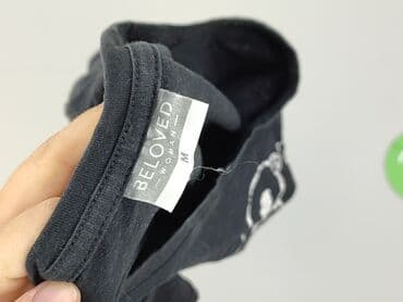 czarne t shirty w serek damskie: Beloved, T-shirt damski, rozmiar M — 5