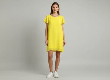 żółta sukienki: CAMAIEU, Sukienka damska, rozmiar S — 1
