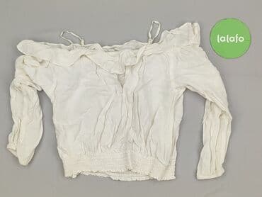 biala bluzka na jedno ramie: Bluzka damska, rozmiar S — 4