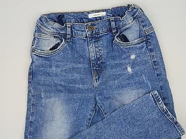 azuree buty: Spodnie jeansowe, Reserved, 13 lat, 158, stan - Bardzo dobry — 1
