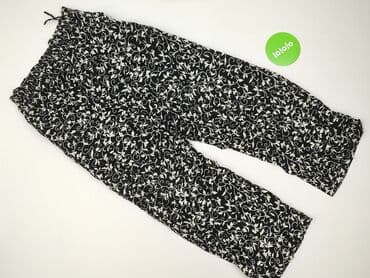 spodnie plus size: Material trousers for women, size L — 3