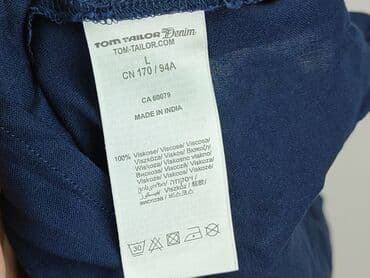 biale koszulki tommy hilfiger: Tom Tailor Denim, Bluzka damska, rozmiar L — 5