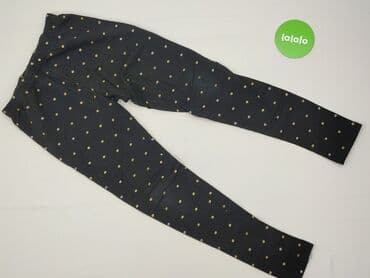 spodnie woskowane czarne: Leggings for kids, 14 years, 158/164, condition - Very good — 2