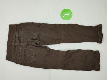 spodnie woskowane matowe: Material trousers, H&M, 9 years, 134/140, condition - Very good — 3