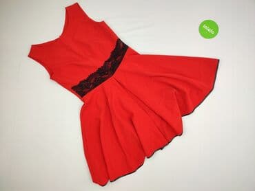 tanie rozkloszowane sukienki: Red, Women`s dress, size L — 2