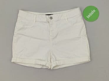 białe spodenki damskie: F&F, Szorty damskie, rozmiar L — 2