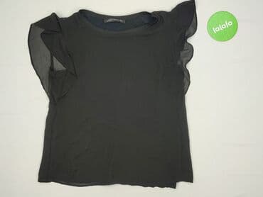 czarne bluzki z długim rękawem zara: Zara, Bluzka damska, rozmiar M — 3