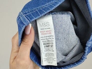 sukienka boho plus size: Denim pants, Marks & Spencer, 3-6 months, condition - Very good — 5