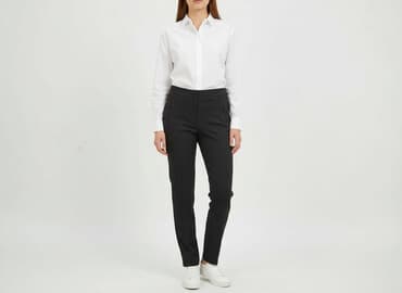 orsay spodnie woskowane czarne: Orsay, Spodnie materiałowe damskie, rozmiar XS — 1