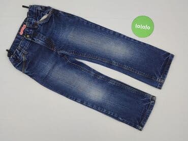 kurtka zimowa z kożuszkiem: Spodnie jeansowe, 7 lat, 122, stan - Idealny — 2