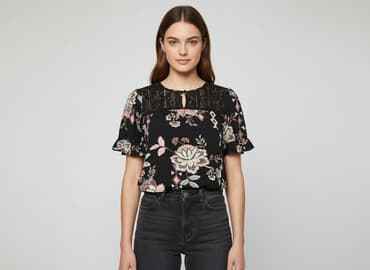 bluzka w kwiaty new yorker: Red Herring, Bluzka damska, rozmiar S — 1