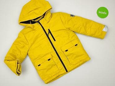 zolty sweter: Kurtka zimowa, H&M, 5-6 lat, 110-116 cm, stan - Bardzo dobry — 2