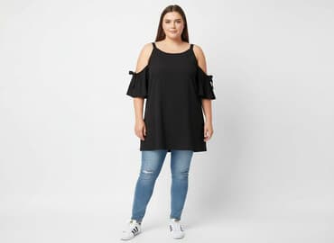 bluzki nietoperz plus size: Bluzka damska, rozmiar XL — 6