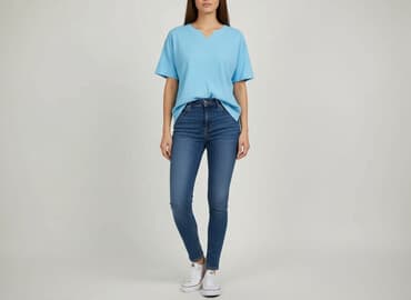 koszulka trapstar niebieska: T-shirt damski, rozmiar L — 1