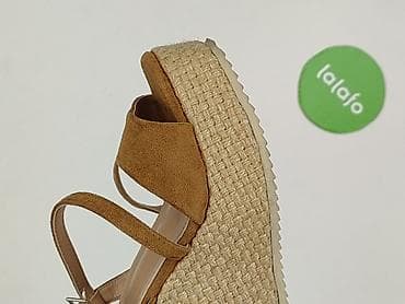 buty na koturnie: Sandały damskie, rozmiar 35 — 6