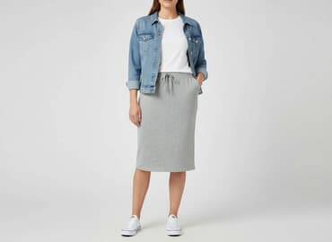 plisowane spódnice szara: George, Spódnica damska, rozmiar L — 6