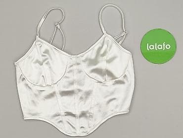 top satynowy biały: Shein, Top damski, rozmiar XS — 2