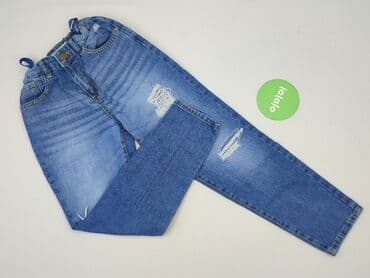elegancki kombinezon kombinezon z szerokimi nogawkami: Spodnie jeansowe, Reserved, 11 lat, 146, stan - Bardzo dobry — 2