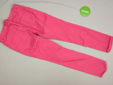 jaka bluzka do różowych spodni: Material trousers for women, size M — 3