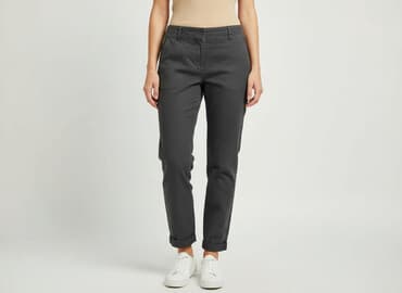 jeansy damskie cropp: Spodnie materiałowe damskie, M — 6