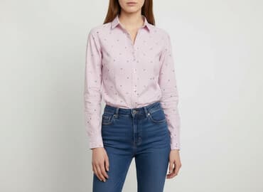 rozowa koszula w paski zara: Sinsay, Koszula damska, rozmiar 2XS — 1