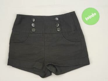 krótkie czarne spodenki materiałowe: ONLY, Szorty damskie, rozmiar S — 3