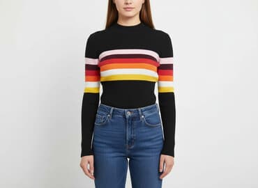 sweter w paski: FB Sister, Sweter damski, rozmiar XS — 6