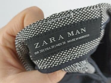 czerwone spodnie z wysokim stanem zara: Zara, Chinosy dla mężczyzn, rozmiar M — 4