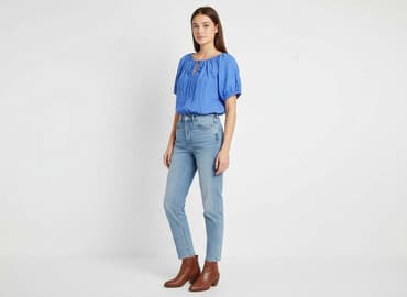 koszula niebieska hm: H&M, Bluzka damska, rozmiar M — 7