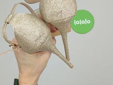 stradivarius pomarańczowe buty na obcasie: Wybierz, Sandały damskie, 37 — 7