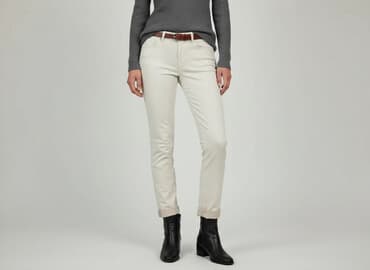 kremowe jeansy: OPUS, Jeansy damskie, rozmiar S — 8