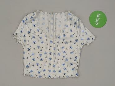 koszulka z dekoltem w serce: Shein, Bluzka damska, rozmiar S — 2