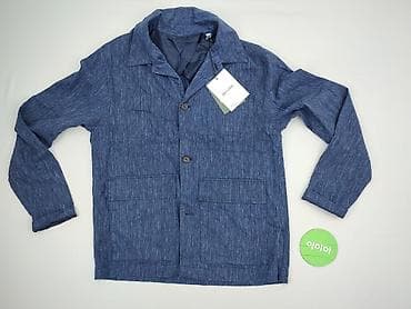 wallis sweter: ONLY & SONS – męska kurtka casual ONSKANE LINEN MIX Kolor: Night — 3