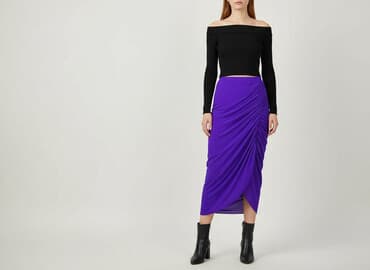 spódnice z falbanami maxi: Women`s skirt, size S — 1