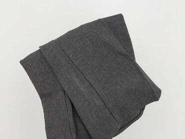 szare szerokie jeansy: Spodnie materiałowe damskie, rozmiar XL — 5