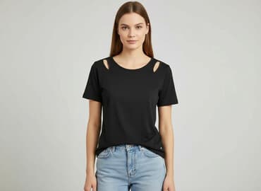 t shirt damski pod marynarkę: Women`s T-shirt, size XS — 1