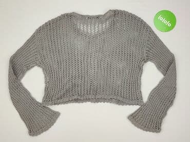 sweter z transparentnymi rękawami: FB Sister, Sweter damski, S — 3
