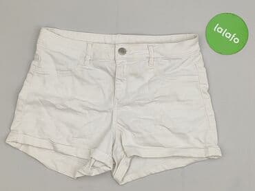 białe spodenki damskie hm: H&M Divided, Szorty damskie, rozmiar M — 2