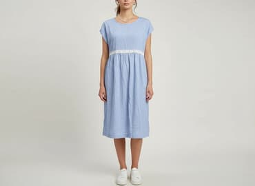 niebieska sukienki midi: Sukienka damska, rozmiar S — 1