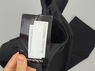 rurki: Spodnie garniturowe boohooMAN – model Skinny Trouser - Kolor: czarny — 7