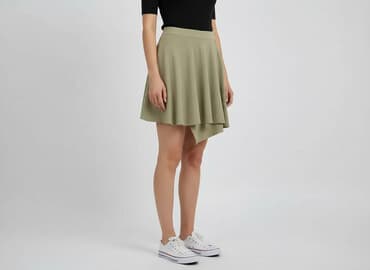 spódnice plisowane oliwkowa: Spódnica damska, rozmiar M — 6