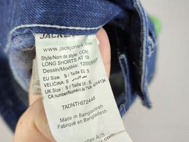 koszulki termoaktywne z nadrukiem: Jack&Jones, Szorty dla mężczyzn, S — 4