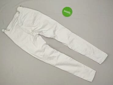 białe jeansy damskie allegro: Spodnie materiałowe damskie, rozmiar XS — 3