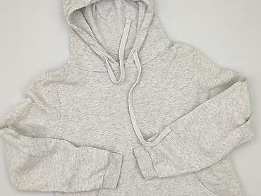 bluza szara pull and bear: Sinsay, Bluza z kapturem damska, rozmiar L — 1