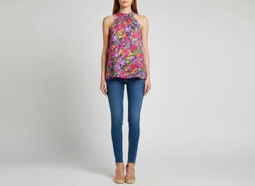 bluzki basic długi rękaw: Amisu, Bluzka damska, rozmiar S — 6